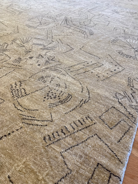 Kaoud Rugs 7.10X10.5 Rectangle BEIGE CONTEMP Area Rug