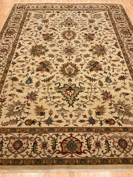 Kaoud Rugs 10X13.6 Rectangle BEIGE ANT. MAHAL Area Rug