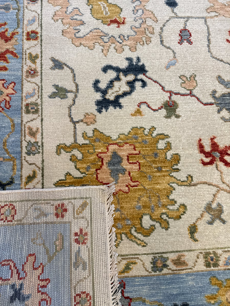 Kaoud Rugs 9.4X11.11 Rectangle Ivory OUSHAK Area Rug