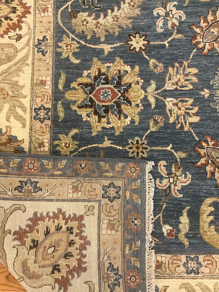 Kaoud Rugs 9.1X12.4 Rectangle Navy MAHAL Area Rug