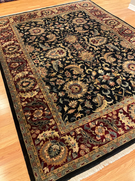 Kaoud Rugs 9.1X12.3 Rectangle BLACK ANT. MAHAL Area Rug