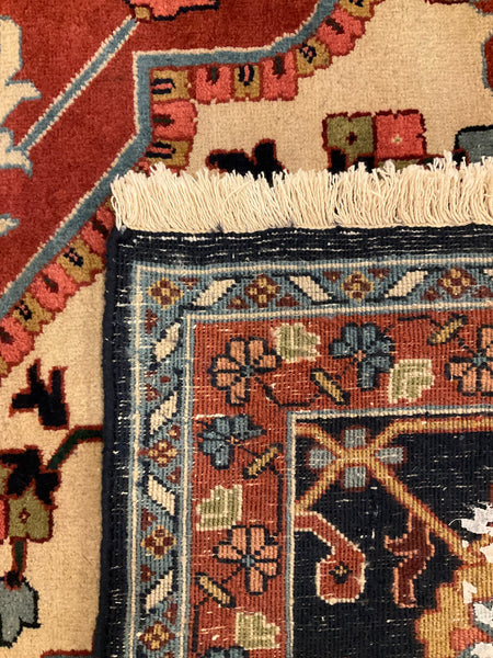 Kaoud Rugs 9.10X14.3 Rectangle NAVY ANT. SERAPI Area Rug