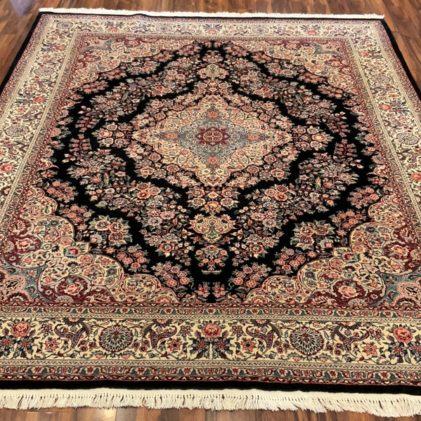 KAOUD RUGS 7.10 x 9.11 RECTANGLE BLACK KERMAN AREA RUG