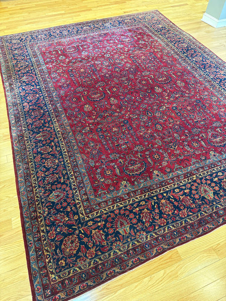 Kaoud Rugs 8.8X11.5 Rectangle RED  Area Rug