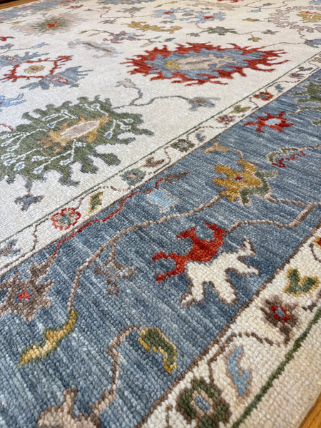 Kaoud Rugs 9.3X12.1 Rectangle Ivory OUSHAK Area Rug