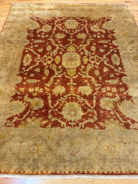 Kaoud Rugs 7.11X9.10 Rectangle RUST ANT. MAHAL Area Rug
