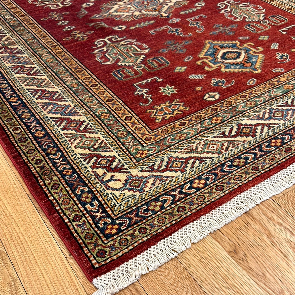 Kaoud Rugs Hand Knotted RED WOOL ANT. KAZAK