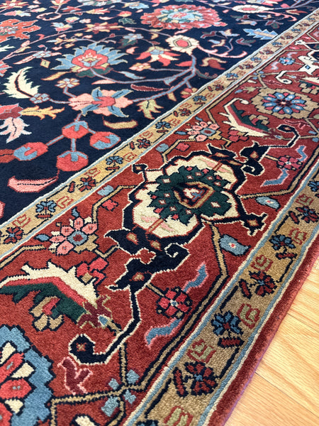 Kaoud Rugs 7.9X9.11 Rectangle NAVY SERAPI Area Rug