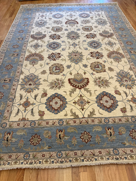 Kaoud Rugs 9.11X14.4 Rectangle Ivory ANT MAHAL Area Rug