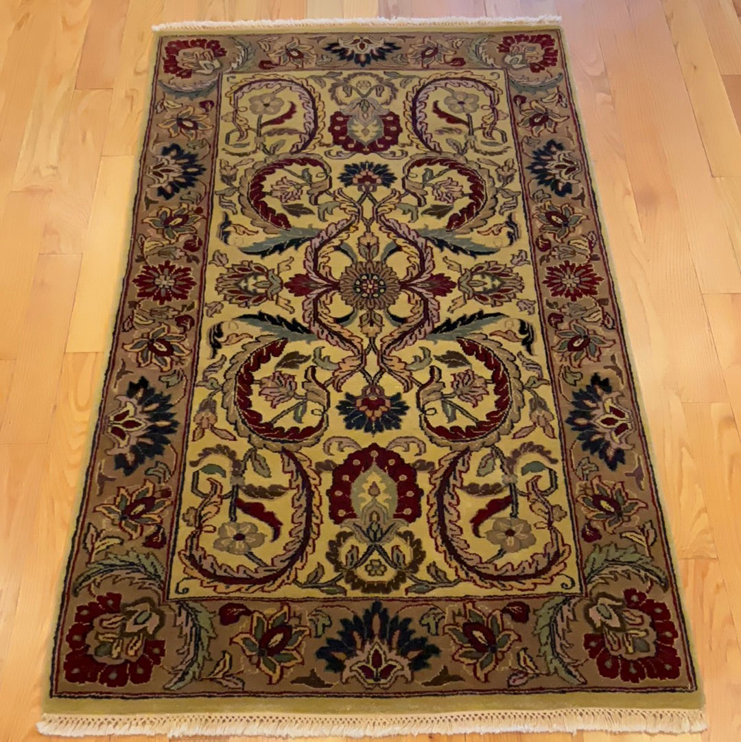 Kaoud Rugs Hand Knotted GOLD WOOL ANT. MAHAL