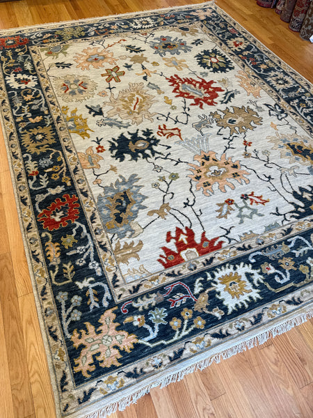 Kaoud Rugs 9X11.11 Rectangle Grey OUSHAK Area Rug