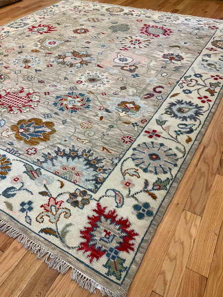 Kaoud Rugs 8.5X9.11 Rectangle Tan OUSHAK Area Rug
