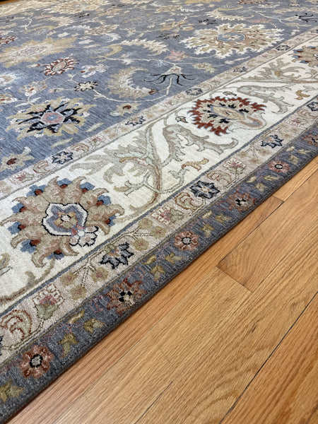 Kaoud Rugs 10.1X14.4 Rectangle Dark Grey ANT MAHAL Area Rug