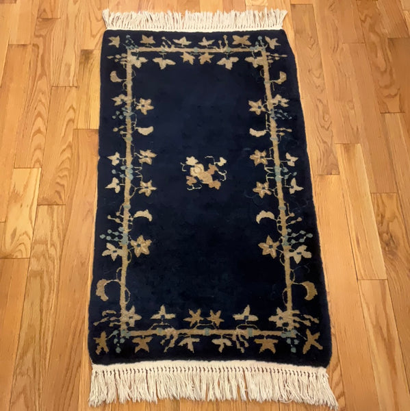 Kaoud Rugs 2.2X3.10 Rectangle NAVY CHINESE Area Rug
