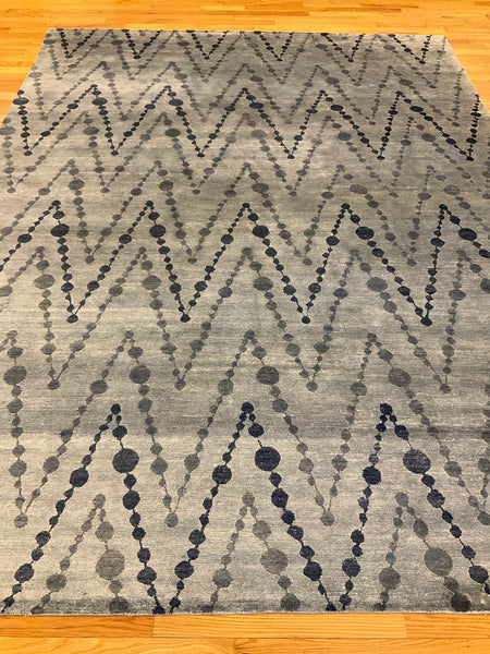 Kaoud Rugs 9X11.11 Rectangle LIGHT BLUE CONTEMP Area Rug