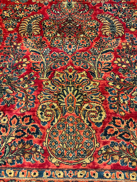 Kaoud Rugs 8.8X11.2 Rectangle RED SAROUK Area Rug