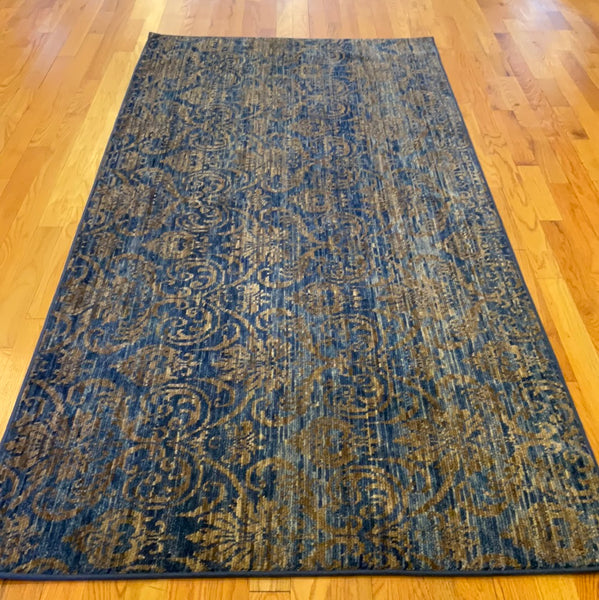 KAOUD RUGS 4.6X10 RECTANGLE NAVY CONTEMP AREA RUG