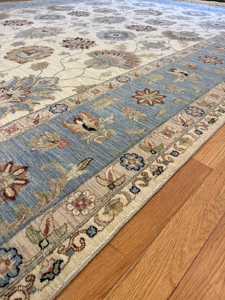 Kaoud Rugs 9.11X14.4 Rectangle Ivory ANT MAHAL Area Rug