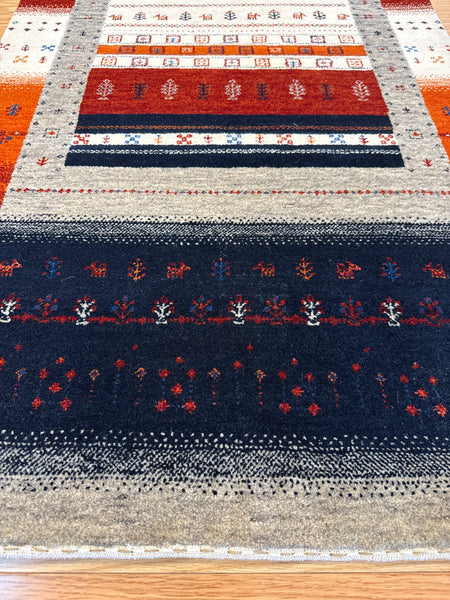 Kaoud Rugs 2.7X6.5 Runner MULTI GABBEH Area Rug