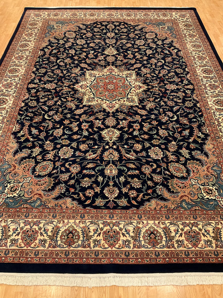 Kaoud Rugs 10.1X14.1 Rectangle NAVY NAIN Area Rug