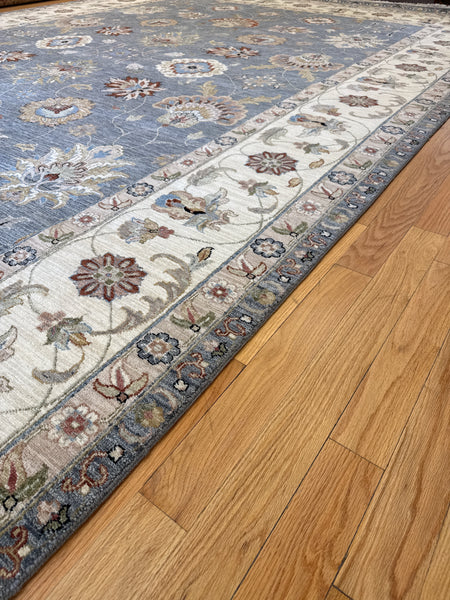 Kaoud Rugs 10.2X14.4 Rectangle Dark Grey ANT MAHAL Area Rug