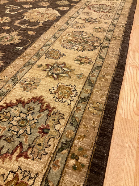 Kaoud Rugs 10X14.6 Rectangle BROWN ANT. VERAMINE Area Rug