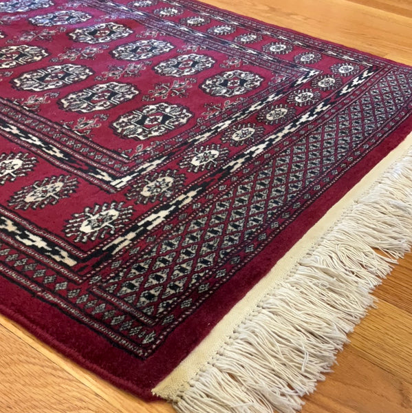 Kaoud Rugs 3X4.8 Rectangle RED BOKHARA Area Rug