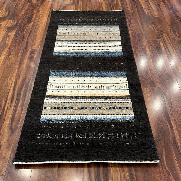 Kaoud Rugs 2.8X6.1 Runner CHARCOAL GABBEH Area Rug