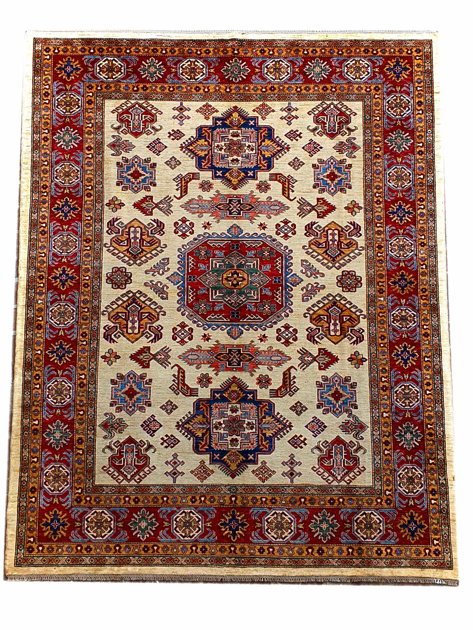 Kaoud Rugs 8.2X9.8 Rectangle Ivory KAZAK Area Rug