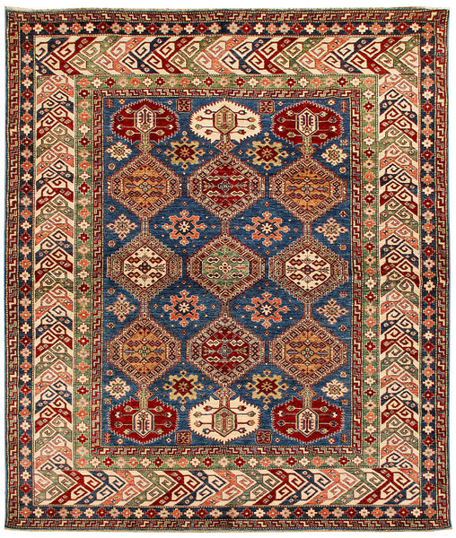 Kaoud Rugs 8.1X9.7 Rectangle Light Blue KAZAK Area Rug