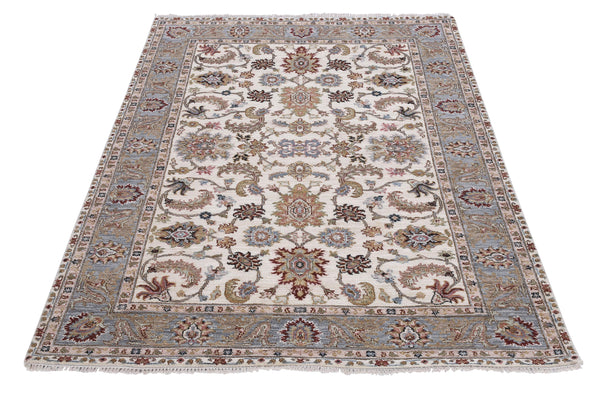Kaoud Rugs 4.2X6.2 Rectangle Ivory Mahal Area Rug