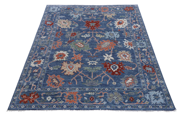 Kaoud Rugs 7.11X10.2 Rectangle Blue Mahal Area Rug