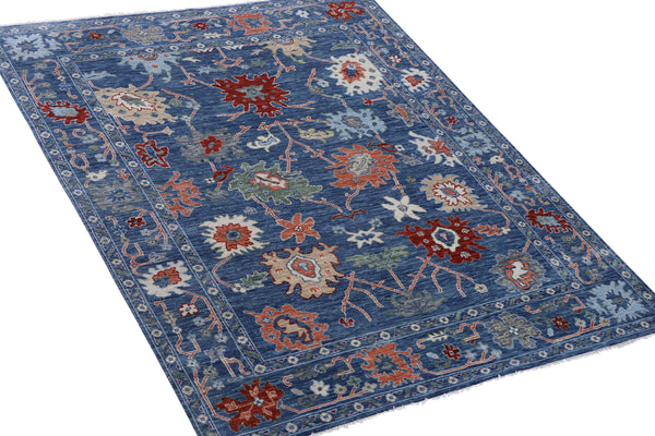 Kaoud Rugs 7.11X10.2 Rectangle Blue Mahal Area Rug