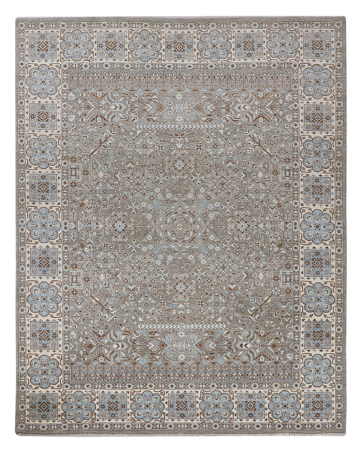 Kaoud Rugs 8.11X12.5 Rectangle GREY CONTEMP Area Rug