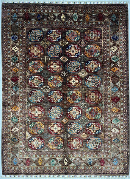 Kaoud Rugs 5.10 x 7.11 Rectangle BROWN ANT. SHIRVAN Area Rug