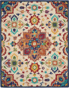 Nourison Bahari BAH01 Multicolor Area Rug  Multicolored