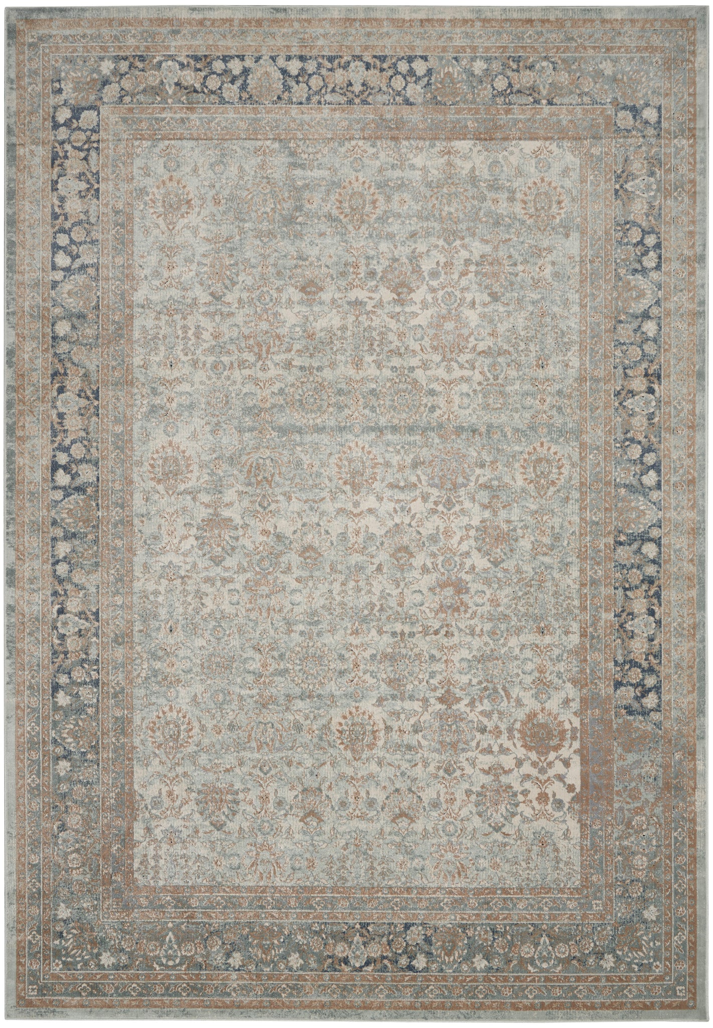 kathy ireland Home Malta MAI10 Cloud Area Rug  Blue