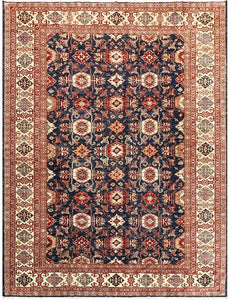 Kaoud Rugs 10.1 x 13.5 Rectangle NAVY ANT. SHIRVAN Area Rug
