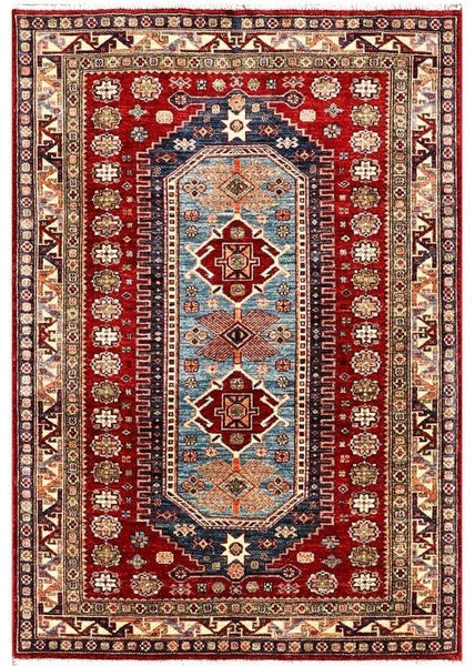 Kaoud Rugs 4.1 x 5.9 Rectangle RED ANT. SHIRVAN Area Rug