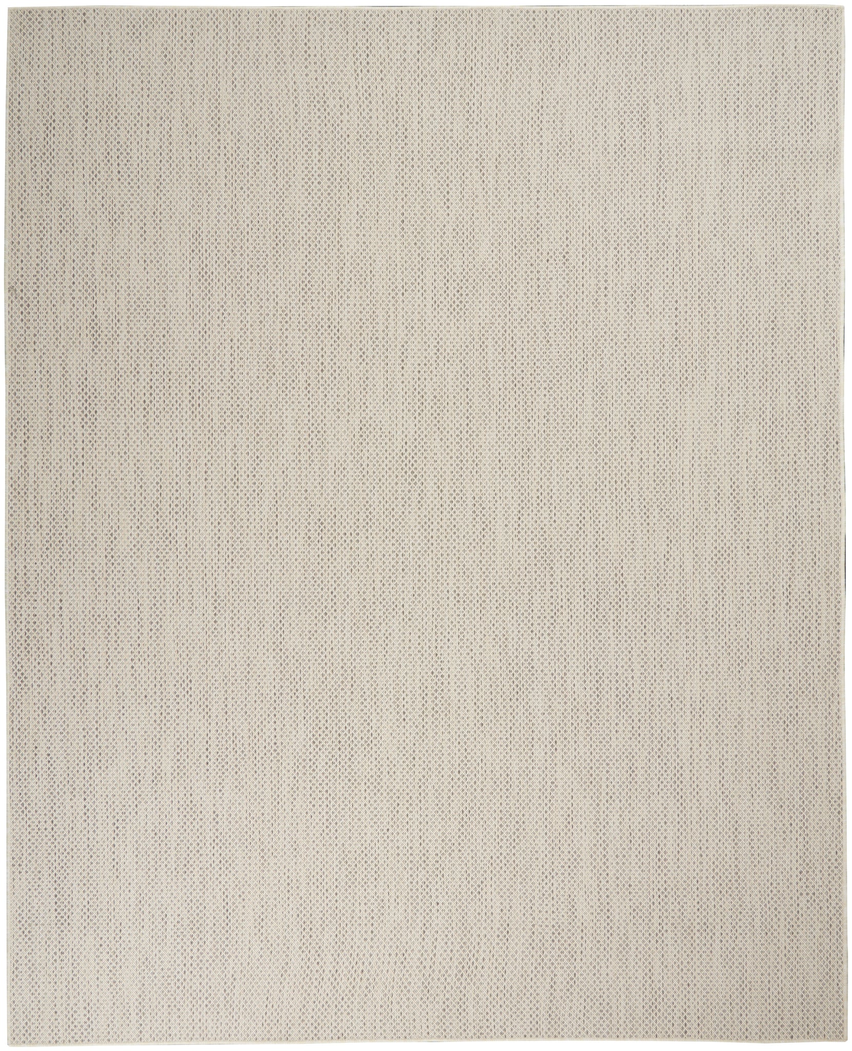 Nourison Courtyard COU01 Ivory Silver Area Rug  Grey