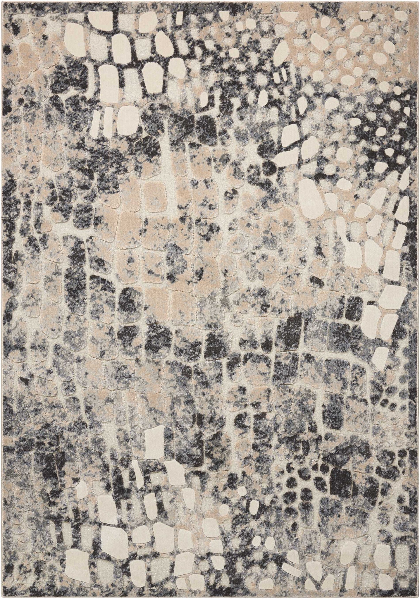 Michael Amini Gleam MA604 Flint Area Rug  Grey