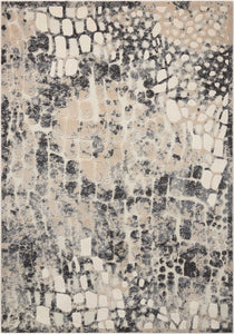 Michael Amini Gleam MA604 Flint Area Rug  Grey