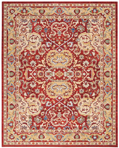 Nourison Majestic MST04 Red Area Rug  Red