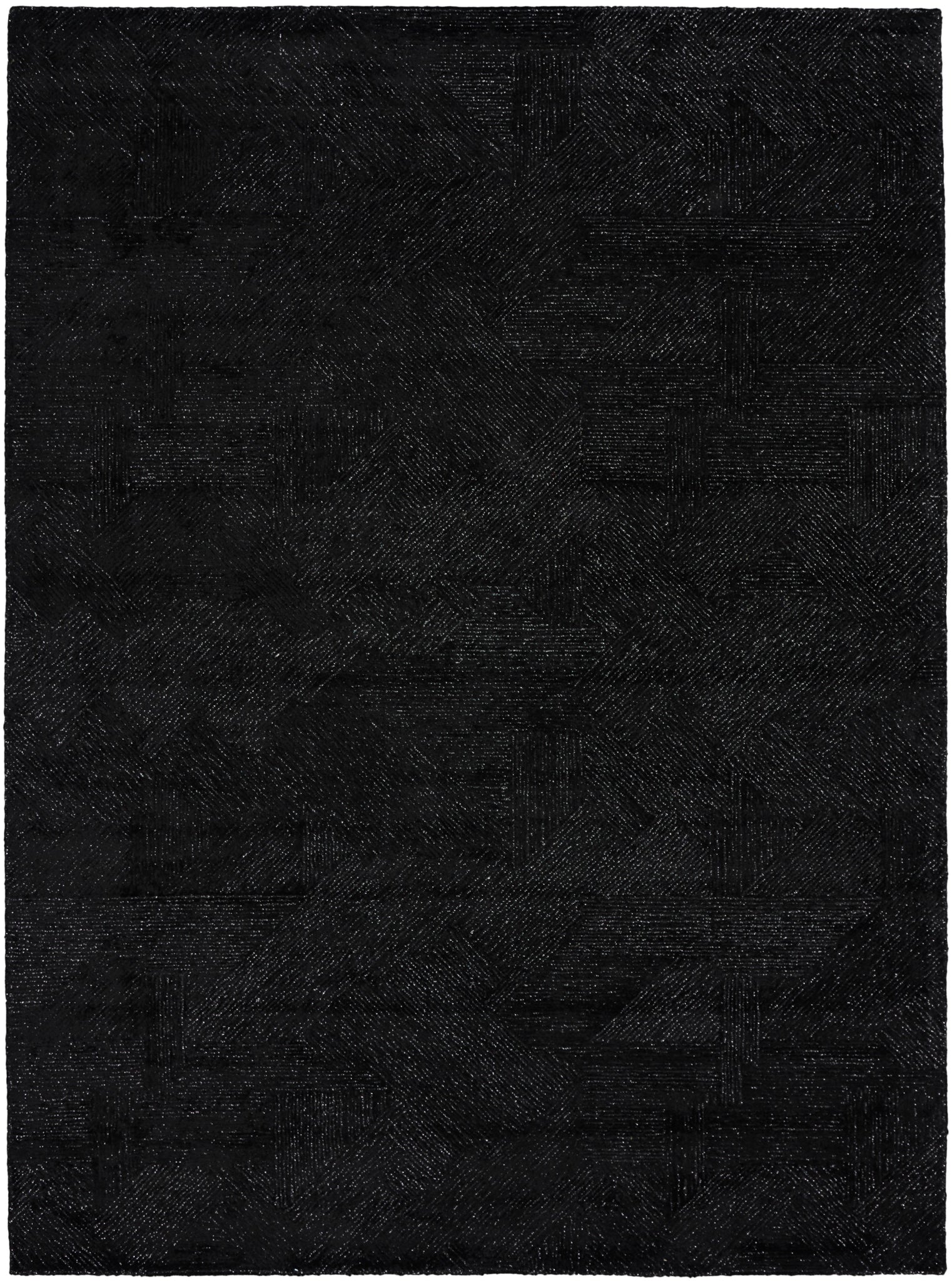 Michael Amini Ma30 Star SMR01 Black Area Rug  Black