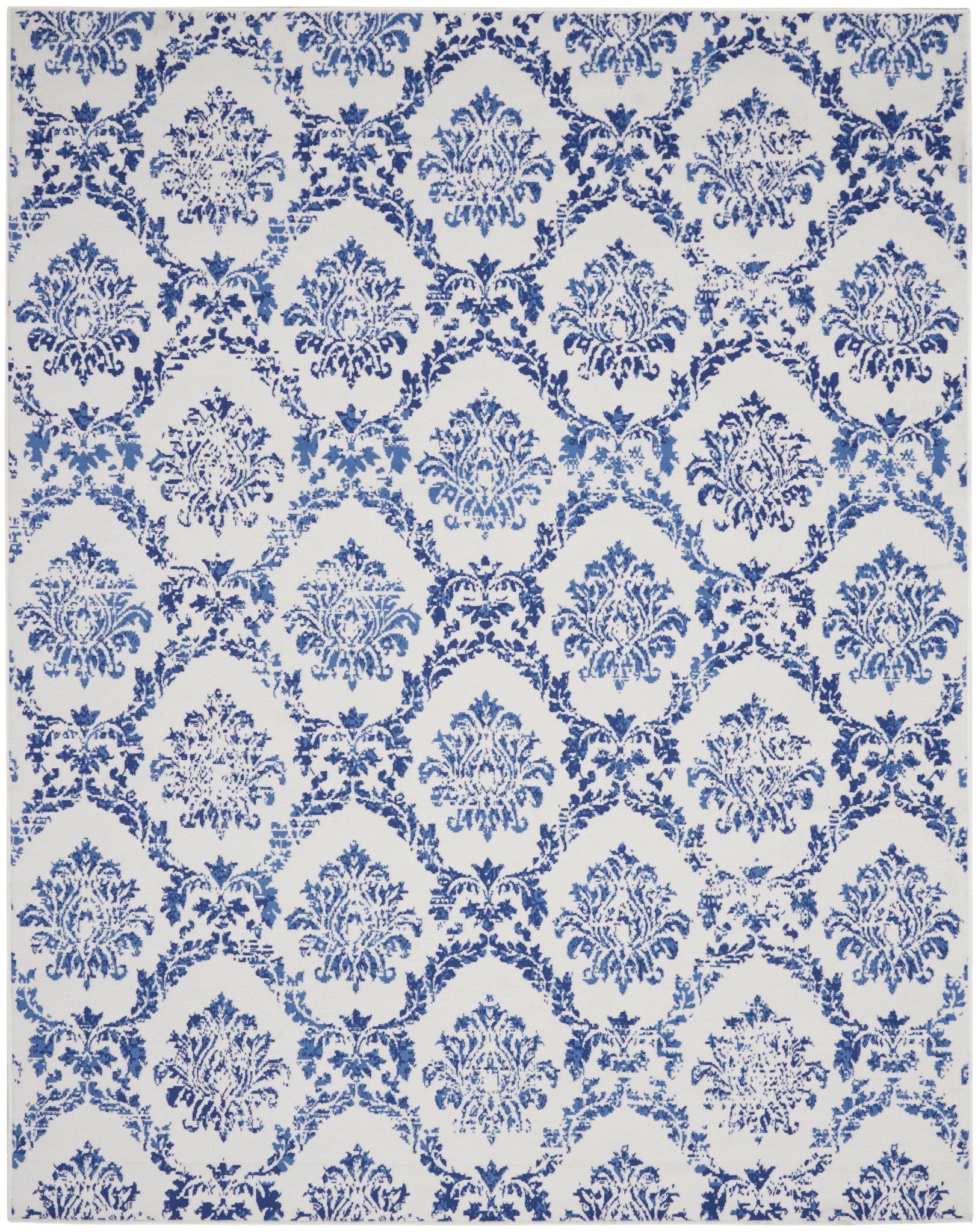 Nourison Whimsicle WHS01 Ivory Navy Area Rug  White