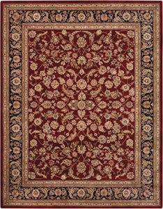 Nourison 2000 2002 Burgundy Area Rug  Red