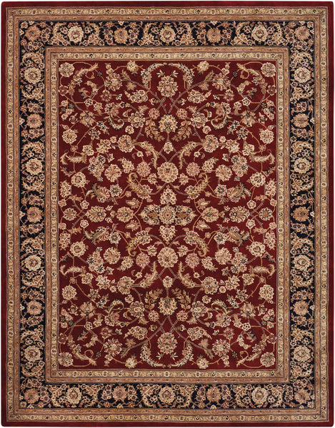 Nourison 2000 2002 Burgundy Area Rug  Red