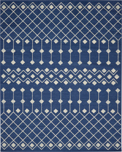 Nourison Grafix GRF37 Navy Area Rug  Blue