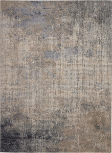 kathy ireland Home Moroccan Celebration KI383 Ivory/Grey Area Rug  Grey