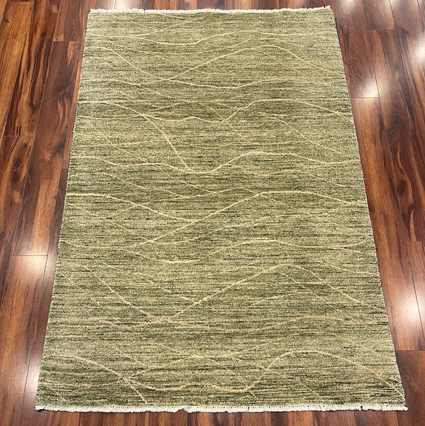 KAOUD RUGS 4X6.7 RECTANGLE OLIVE GREEN CONTEMP AREA RUG